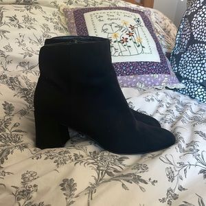 Chinese Laundry Black Suede Booties